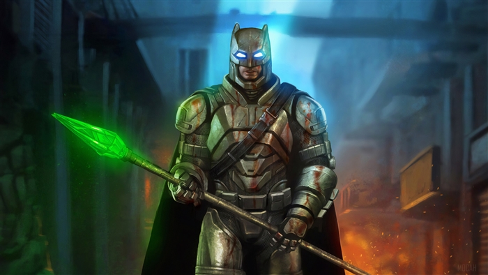 Batman with Kryptonite Spear 4K