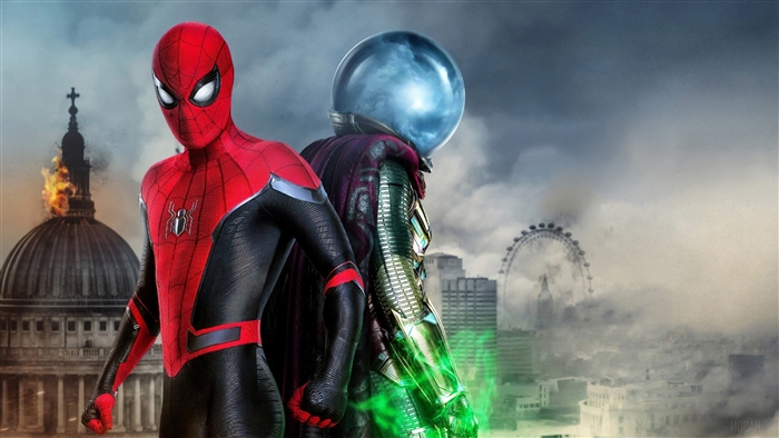 Spider-Man and Mysterio from Spider-Man: Far From Home 4K
