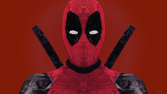 Deadpool Low Poly 4K