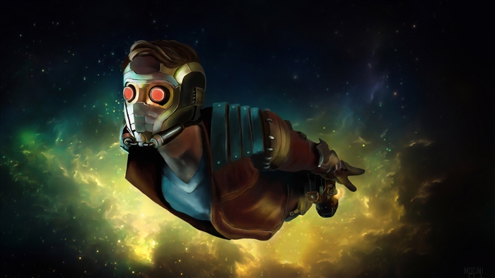 4K Artwork of Star Lord in Space