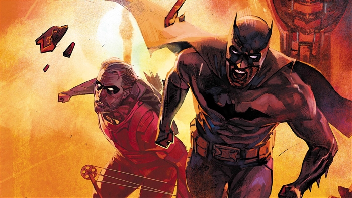 Batman and Robin sketch art 4K