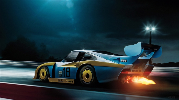 Porsche 935 K3 BBS 18 race car 4K