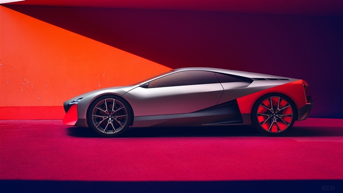 BMW Vision M NEXT 2019 concept car side view 4K
