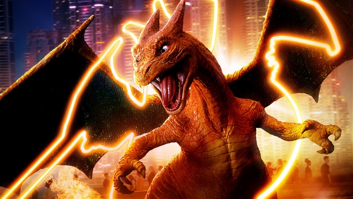 Charizard Fiery Action Scene in 4K