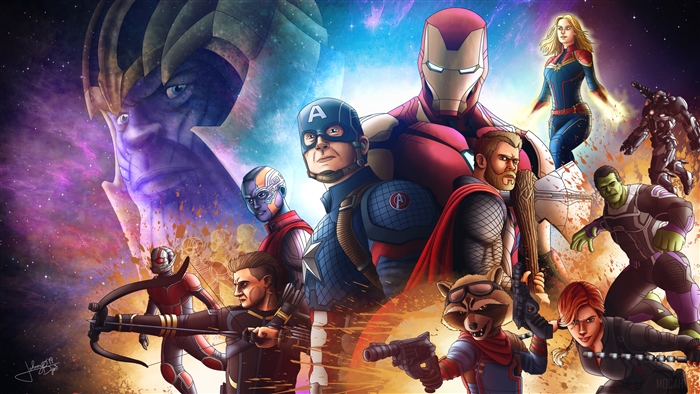 Avengers Endgame 4K Art