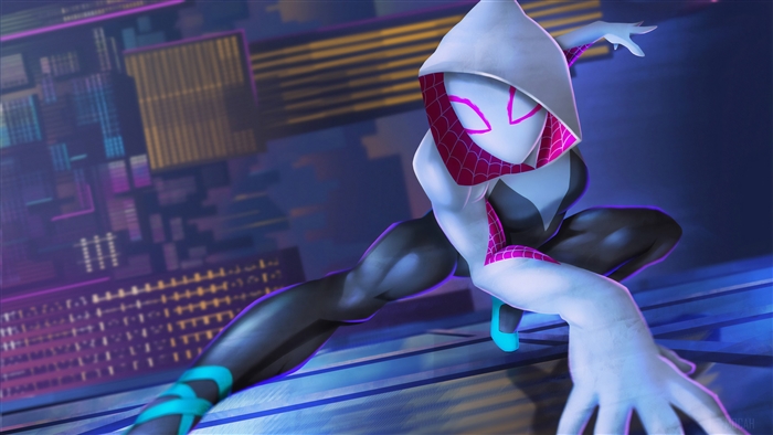 Spider-Gwen from Spider-Verse New Art 4K