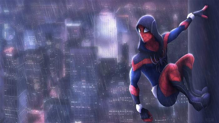 Spider-Man in the Rain 4K