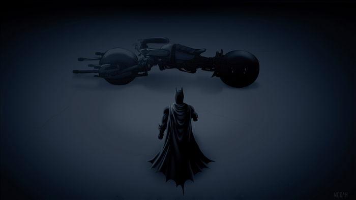 Batman and Batmobile 4K