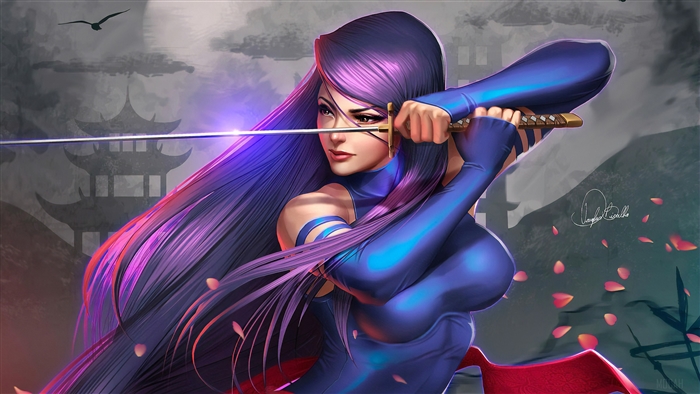 Psylocke 4K Art