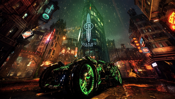Batmobile from Batman Arkham Knight 4K