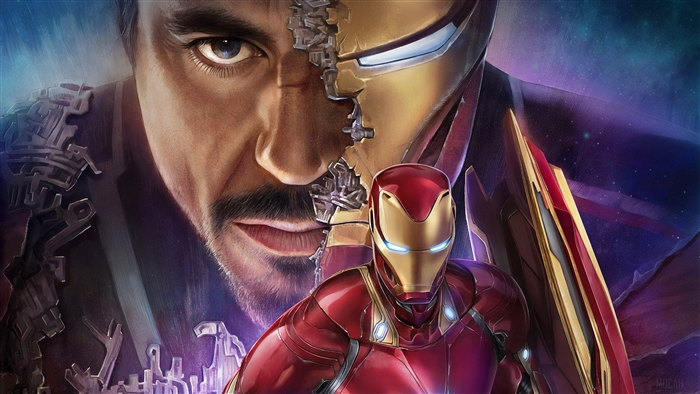 Tony Stark and Iron Man 4K