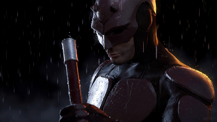 Daredevil in the Rain 4K