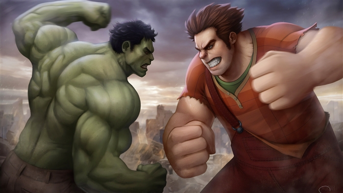 Hulk vs. Wreck-It Ralph 4K