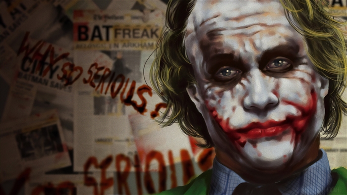 The Joker from Batman art 4K