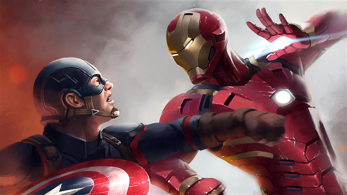 Iron Man vs. Captain America 4K