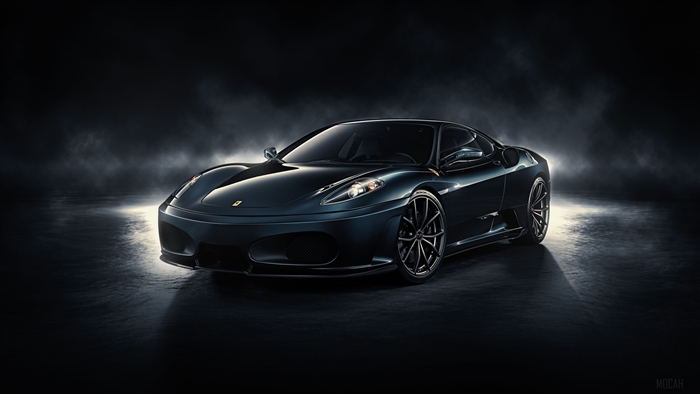 Dark Ferrari 430 Scuderia 4K