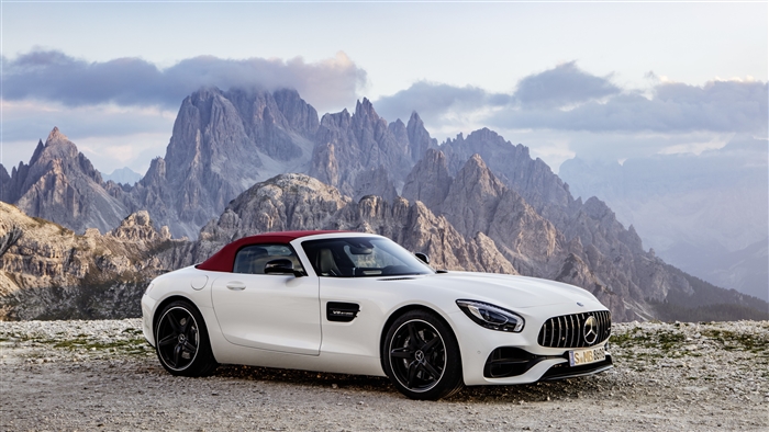 White Mercedes-Benz Convertible 4K
