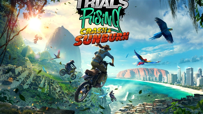 Trials Rising Crash & Sunburn 4K