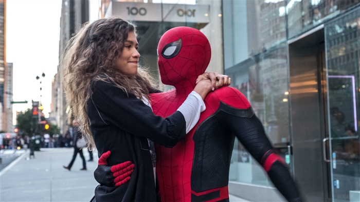 Spider-Man and MJ from Spider-Man: Far From Home 4K