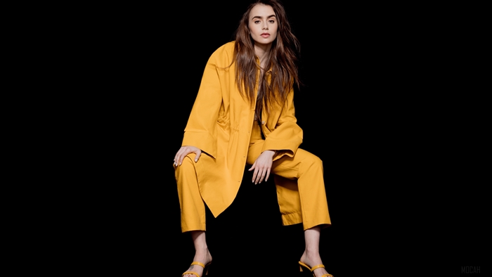 Lily Collins in The Observer Photoshoot 4K