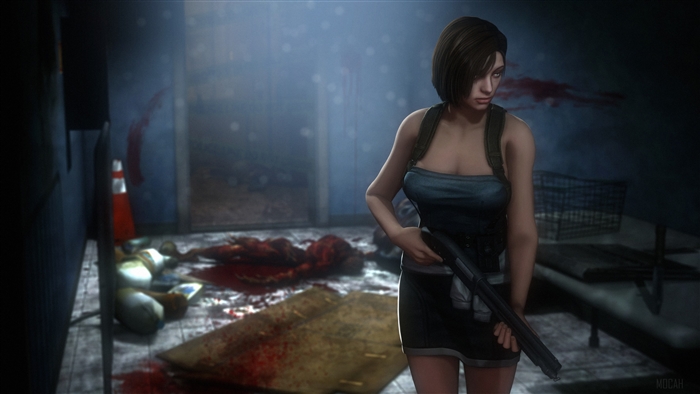 Jill Valentine from Resident Evil 4K