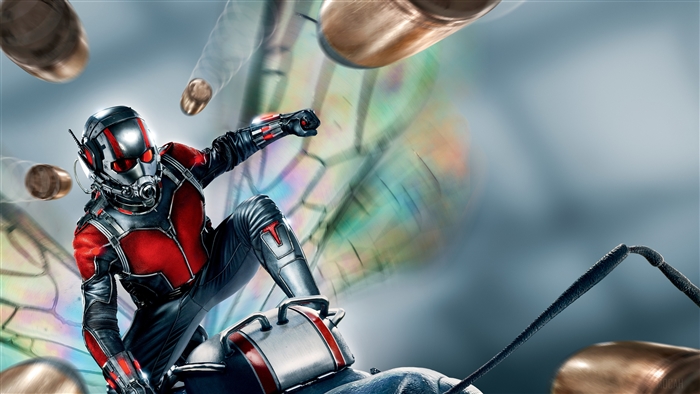 Ant-Man in Action with Bullets