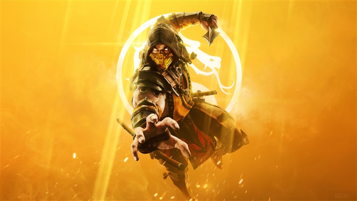 Scorpion from Mortal Kombat Key Art 4K