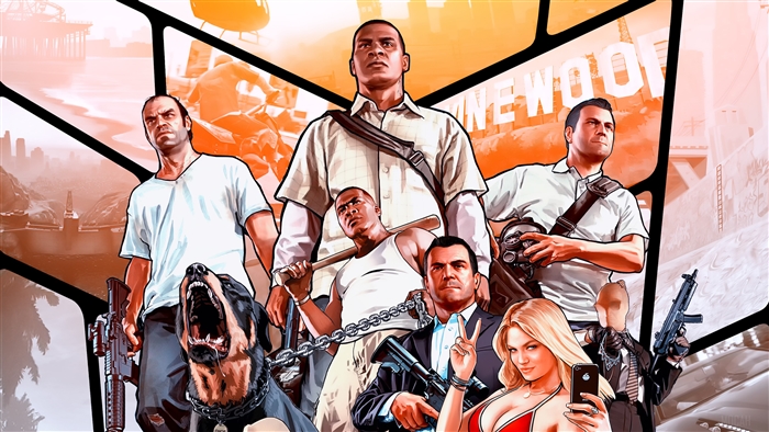 Grand Theft Auto V Poster 4K