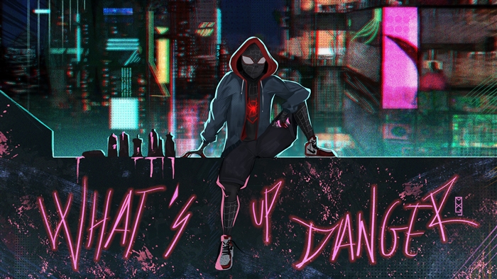 Miles Morales from Spider-Verse What's Up Danger 4K