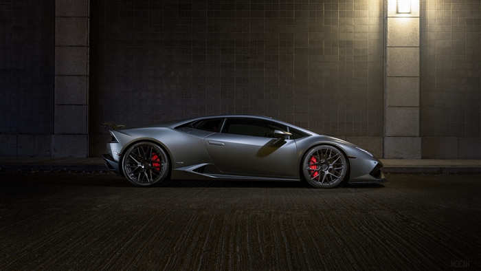Matte Black Lamborghini Huracan RFX10 4K