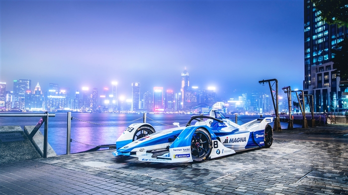 BMW Formula E Race Car in Hong Kong 4K