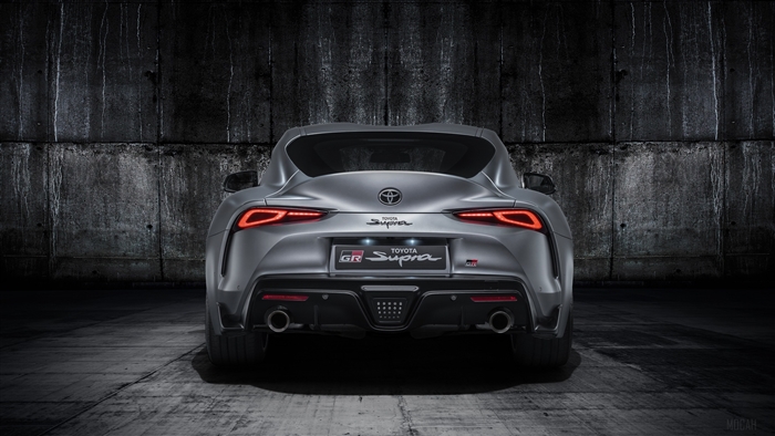Toyota Supra GR Grey Studio Rear 4K
