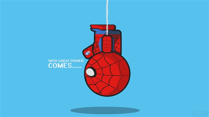 Spiderman Hanging Upside Down