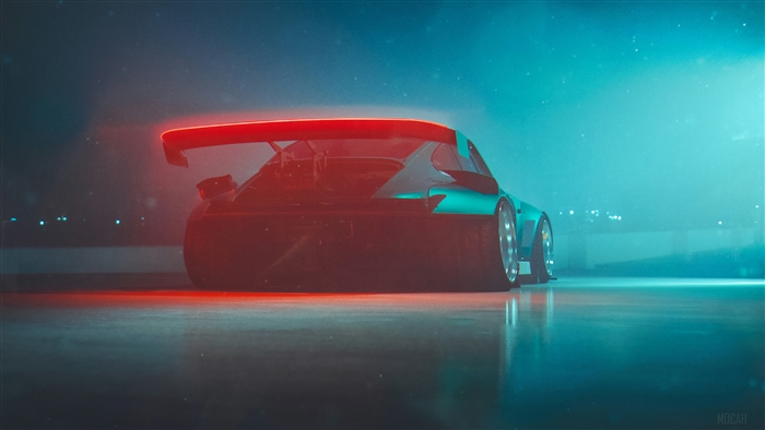 Porsche 911 Digital Art 4K
