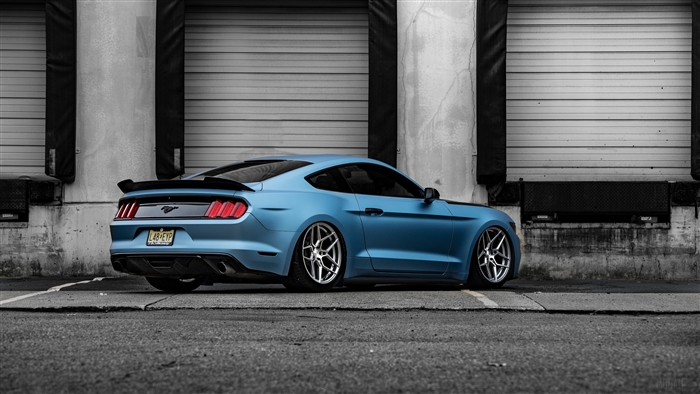 Blue Ford Mustang GT RFX11 4K