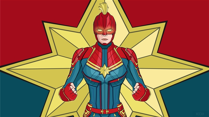 Captain Marvel from Marvel 4K Artwork