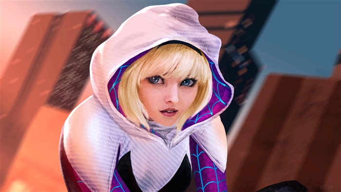 Spider-Gwen from Spider-Verse 4K