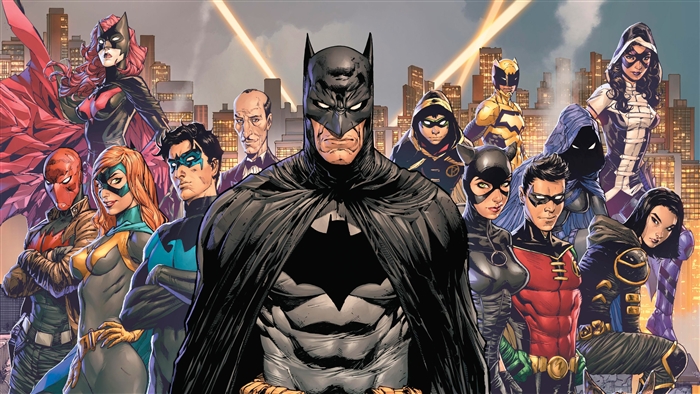 Batman and the Bat-Family in Gotham City 4K