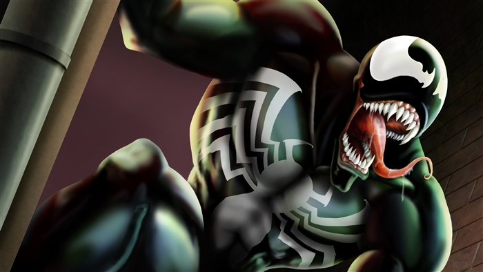 Venom from Marvel Comic Art 4K