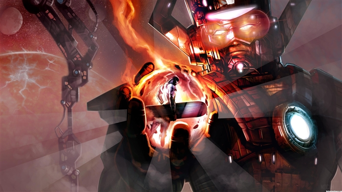 Galactus vs. Silver Surfer 4K