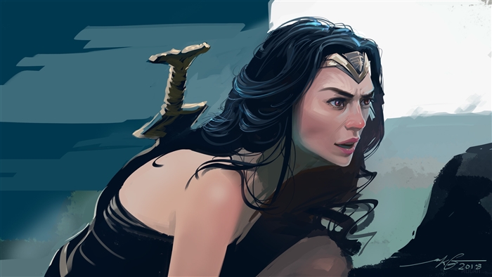 Wonder Woman New Paint Art