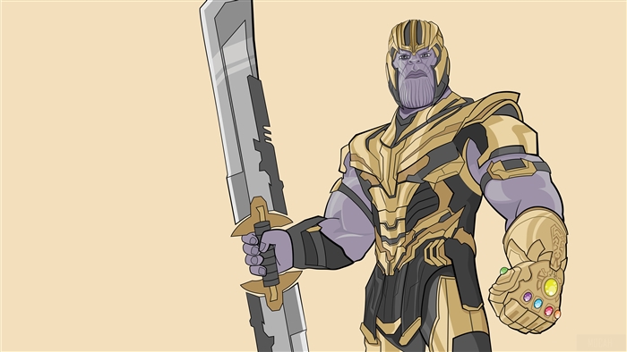 Thanos from Avengers Endgame Artwork 4K