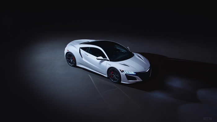 White 2019 Acura NSX 4K