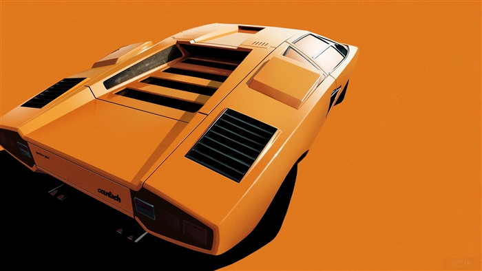 Lamborghini Countach Digital Art