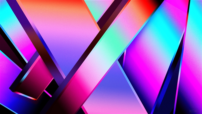 Vibrant Abstract 4K Geometric Color Strips