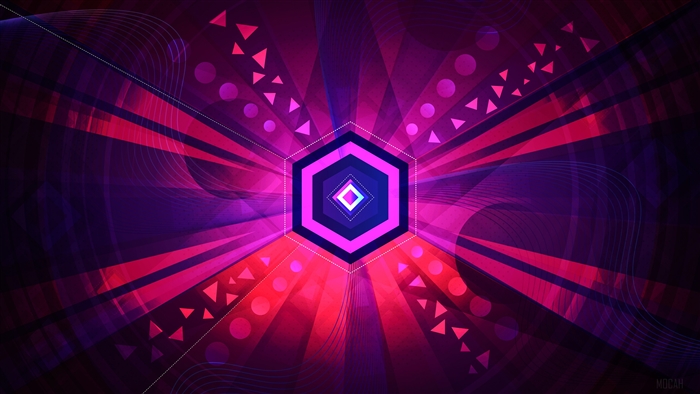 Abstract Geometric Shapes with Rays 4K