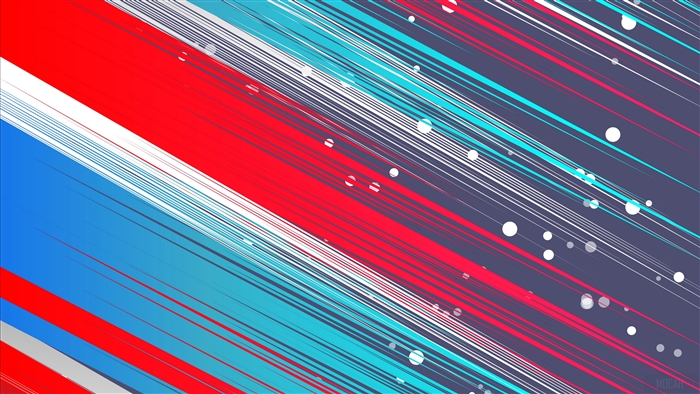 Abstract Red Blue White Lines Texture 4K