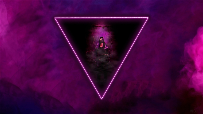 Cyberpunk Abstract Triangle 4K