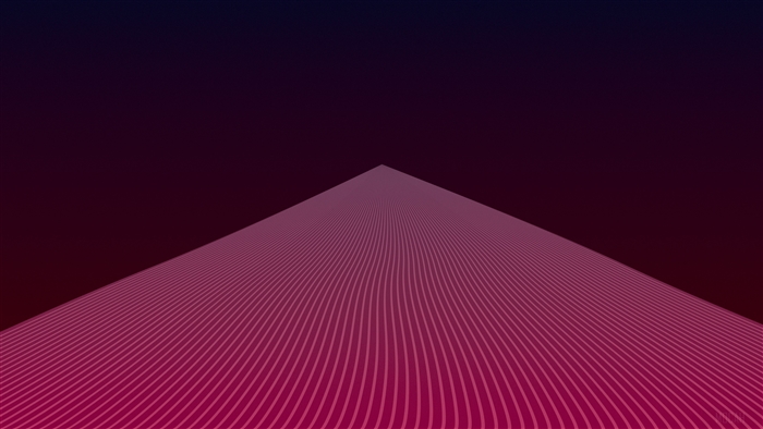 Minimalist Gradient Triangle 4K