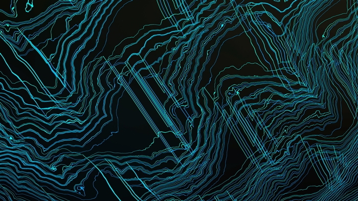 Teal Contours